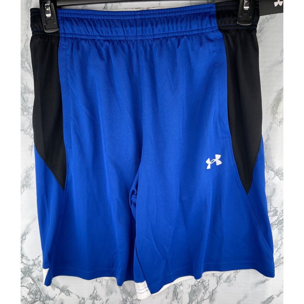 Under Armour men’s Size M Baseline 10" Shorts Blue & Black Athletic
